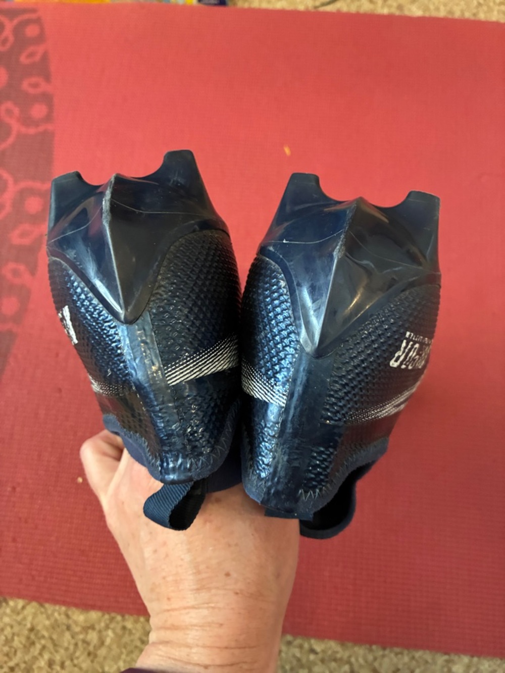 Nike Vapor Edge Pro 360 Football Cleats Mens Size 13 navy  White AO8277 - Picture 6 of 9